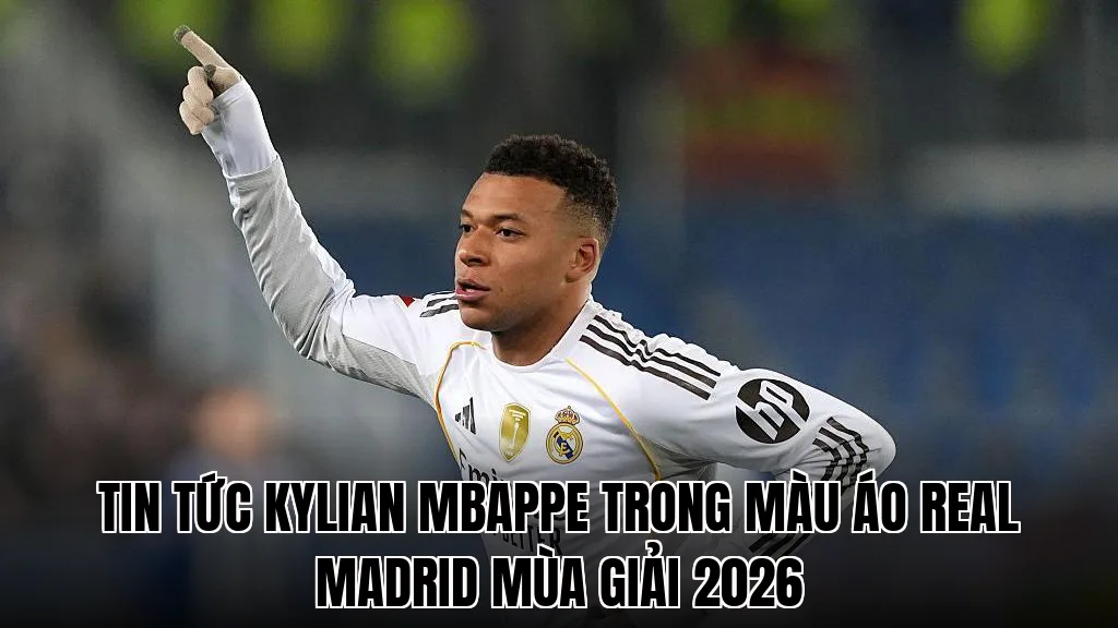 Tin tức Kylian Mbappe trong màu áo Real Madrid mùa giải 2026